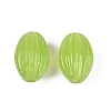 Handmade Ribbed Lampwork Beads LAMP-N042-01D-1