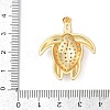 Brass Micro Pave Cubic Zirconia Pendants KK-A241-09G-3