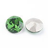 Pointed Back & Back Plated K9 Glass Rhinestone Cabochons RGLA-J012-10mm-291-3