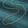 Brass Cable Chains Necklace for Women NJEW-P265-42G-1