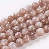 Natural Sunstone Beads Strands L-G-G099-14mm-14-1