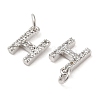 Brass Micro Pave Grade AAA Cubic Zirconia Charms ZIRC-P067-11P-H-NR-3