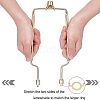 Iron Lamp Shade Harp Holder AJEW-OC0002-67G-3