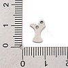 Non-Tarnish 201 Stainless Steel Charms STAS-U016-01P-Y-3