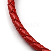 Leather Braided Cord Bracelets BJEW-G675-06G-15-2