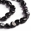 Natural Black Tourmaline Beads Strands G-D0002-B39-3