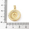 Brass Micro Pave Clear Cubic Zirconia Pendants SH-CBA03AF-14C-G-3