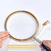 Half Round Brass Wire for Jewelry Making CWIR-WH0003-02-B-6