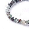 Natural African Bloodstone Beads Stretch Bracelets BJEW-F380-01-A01-2