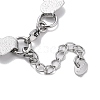 304 Stainless Steel Link Chain Bracelets for Women BJEW-Q343-04B-P-3