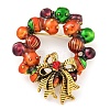 Christmas Theme Golden Zinc Alloy with Rhinestone Brooches JEWB-B018-01AG-01-1