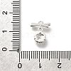 Brass Cubic Zirconia Charms KK-K378-49S-3