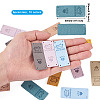 Biyun 60Pcs 10 Colors Microfiber Leather Labels DIY-BY0001-14-10