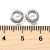 304 Stainless Steel Corrugated Beads STAS-V009-12A-P-2