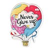 Motivational Quote Never Give Up Printed Acrylic Pendants MACR-K362-01A-1