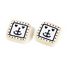 Printed Opaque Resin Beads RESI-N043-10B-3