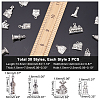 60pcs 30 Style Zinc Alloy Pendants Set PALLOY-PH0002-06-5