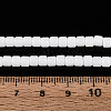 Opaque Solid Color Glass Beads Strands GLAA-N065-4x4mm-C01-4