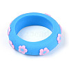 Handmade Polymer Clay Finger Rings CLAY-N013-26-3