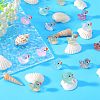 120Pcs 12 Colors Mini Resin Sequins Duck Home Display Decorations RESI-SZ0003-32-5
