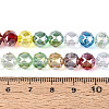 AB Color Plated Transparent Glass Round Beads Strands EGLA-T029-8mm-12T-01-4
