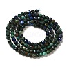 Natural Chrysocolla & Lapis Lazuli Beads Strands G-D463-08B-2