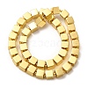 Electroplate Glass Beads Strands EGLA-F166-03B-4