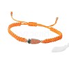 Easter Adjustable Alloy Enamel Link Polyester Cord Braided Bracelets WGB2890-03-2