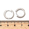 Brass Micro Pave Cubic Zirconia Hoop Earrings EJEW-P322-01P-5