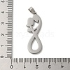 Non-Tarnish 304 Stainless Steel Pendants STAS-O005-08P-3