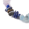 9Pcs 9 Styles Natural Mixed Gemstone Chips Stretch Bracelets Set BJEW-JB11061-6