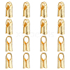 16Pcs S925 Sterling Silver Cord End STER-BC0003-05G-1
