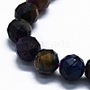 Dyed & Heated Natural Tiger Eye Beads Strands G-G927-31-3