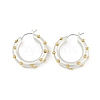 Brass Ring Hoop Earrings EJEW-Q391-22S-2