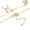 Bohemian Summer Beach Style 18K Gold Plated Shell Shape Initial Pendant Necklaces IL8059-8-3