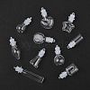 20Pcs 10 Styles Clear Glass Wishing Bottle Pendants GLAA-FS0002-19-3
