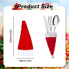 Christmas Hat Cloth Cutlery Set Bags AJEW-WH0401-44-2