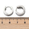 304 Stainless Steel Polishing Effect Hoop Earrings EJEW-M001-39P-4