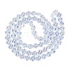 Baking Paint Electroplate Transparent Glass Beads Strands EGLA-Q136-04A-09-2