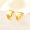 Rack Plating Brass Cuff Earrings for Women EJEW-H091-17G-5