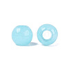 Natural White Jade European Beads G-Q607-01A-03-2