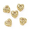 Eco-friendly Brass Cubic Zirconia Multi-Strand Links KK-D076-08B-G-2