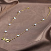 925 Sterling Silver with Natural Pearl Beads Necklaces NJEW-Z030-04G-2
