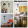 Wooden Cross Wall Decoration WOOD-WH0124-91-7