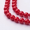 Synthetic Mashan Jade Round Beads Strands G-D263-8mm-XS31-01-3