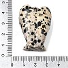 Natural Dalmatian Jasper Angel Figurine DJEW-N006-01A-17-3