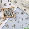  110Pcs 11 Styles Tibetan Style Alloy Pendants TIBEP-TA0001-11AS-6