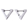 Non-Tarnish 304 Stainless Steel Huggie Hoop Earrings LS-STAS-R115-20P-1