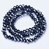 Electroplate Glass Beads Strands EGLA-A034-P10mm-A18-2