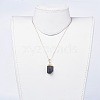 Natural Tourmaline Pendant Necklaces NJEW-JN02425-7